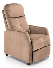 Beżowy rozkładany fotel wypoczynkowy - Amigos 3X w sklepie Edinos.pl