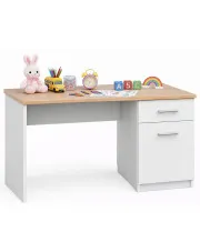 Białe biurko dziecięce, dla 6-latka - Riza 3X w sklepie Edinos.pl