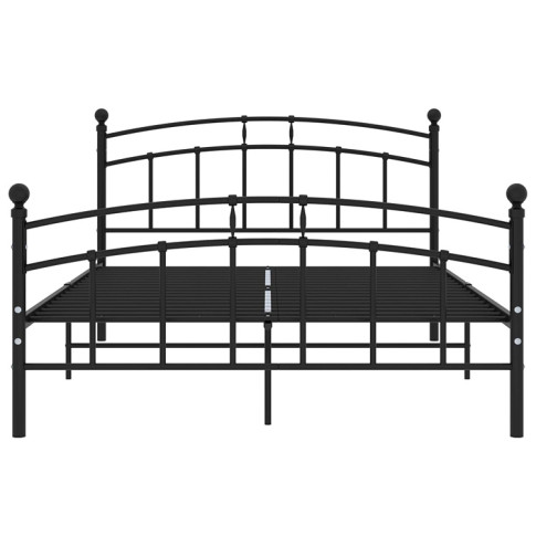 Czarne łóżko małżeńskie Enelox
