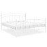 Białe metalowe łóżko Enelox