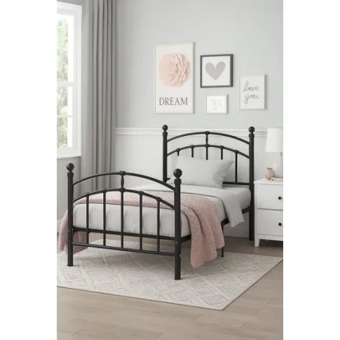 Metalowe stylowe łóżko Serafi