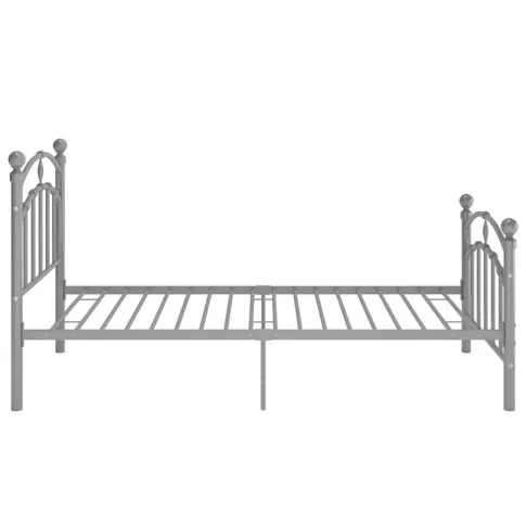 Szare metalowe łóżko Enelox