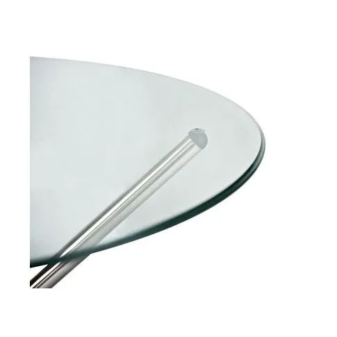 Zdjęcie transparentny stół Honsi srebrny nowoczesny | Edinos.pl