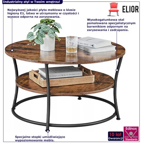 Industrialny metalowy stolik kawowy Zixi 4X