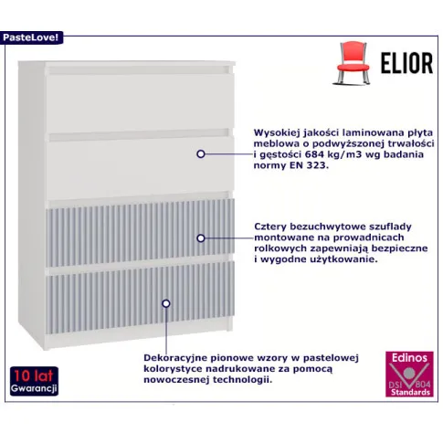 Dziecięca komoda z szufladami Arsa 7X