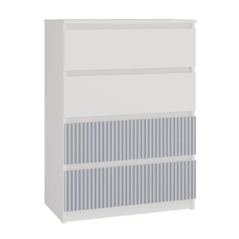 Biało-niebieska komoda dla chłopca Arsa 7X