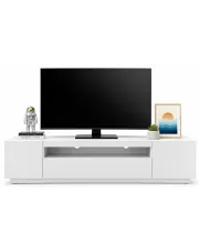 Stojąca lub wisząca szafka rtv biały mat - Talmis 4X w sklepie Edinos.pl