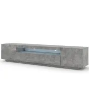 Długa szafka rtv stojąca lub ścienna beton - Nalbari 4X