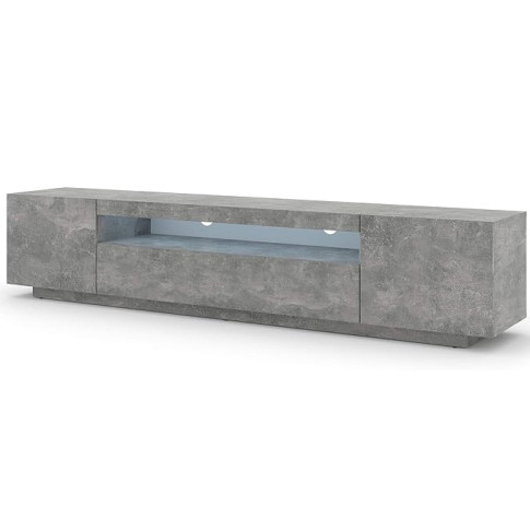 długa szafka pod tv beton 200 cm Nalbari 4X