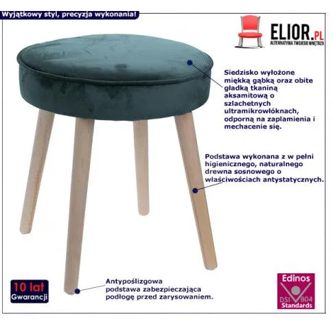 Fotografia Taboret Tozi - zielony z kategorii Taborety