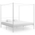 Białe rustykalne łóżko małżeńskie 200x200 cm - Wertes
