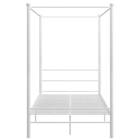 Białe łózko Wertes