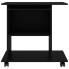 Czarne mobilne biurko z półkami Mexo