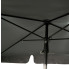 Rozłożony ciemnoszary parasol ogrodowy Toverio