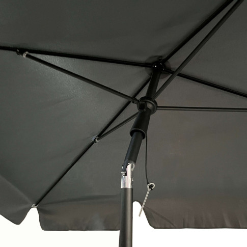 Uchylny parasol ogrodowy Toverio ciemnoszary