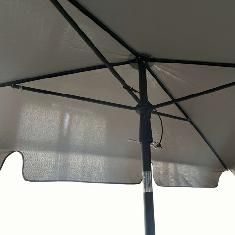 Regulowany parasol ogrodowy Toverio jasnoszary