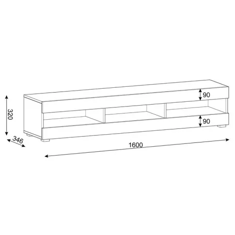 wymiary szafki rtv stojącej Sinto