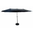 Duży ciemnoszary parasol ogrodowy Heberi