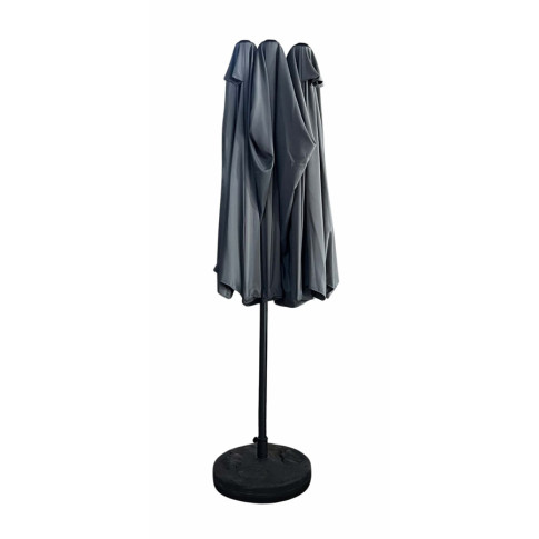 Złożony ciemnoszary parasol Heberi