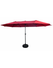 Czerwony potrójny parasol ogrodowy - Heberi w sklepie Edinos.pl