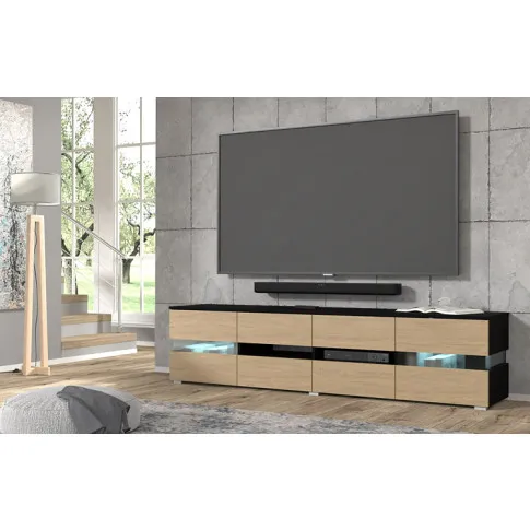 aranżacja szafki rtv czarny dąb Divento