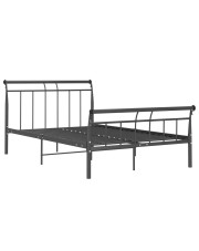 Czarne metalowe łóżko loftowe 140x200 cm - Keri w sklepie Edinos.pl