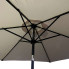 Otwarty beżowy parasol ogrodowy Łaross