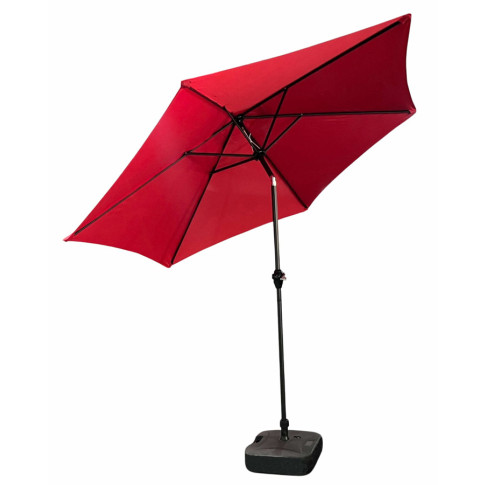 Czerwony regulowany parasol do ogrodu Łaross