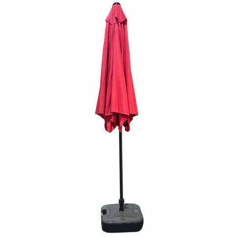 Złożony czerwony parasol ogrodowy Łaross
