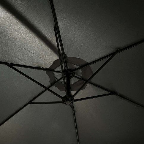 Czarny otwarty parasol Tulior