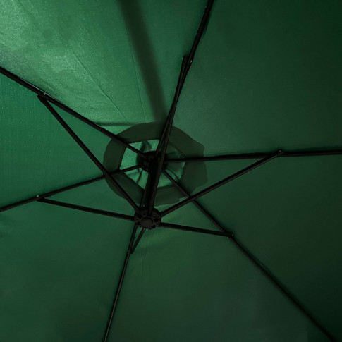 Otwarty ciemnozielony parasol Tulior