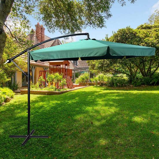 Wizualizacja ciemnozielonego parasola Epis