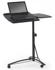 Czarne mobilne biurko pod laptopa - Ertis w sklepie Edinos.pl