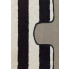 czarno biały nowoczesny komplet dywaników Lopo