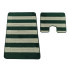 Zielony antypoślizgowy komplet dywaników łazienkowych - Lopo
