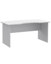 Białe długie biurko komputerowe - Romiks