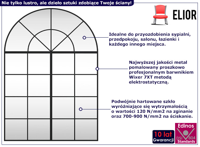 Lustro ścienne Gromix