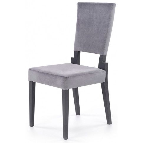 Zdjęcie produktu Tapicerowane krzesło drewniane Elton - popiel + grafit.