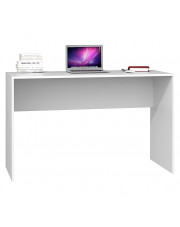Białe długie minimalistyczne biurko - Luvis 2X w sklepie Edinos.pl