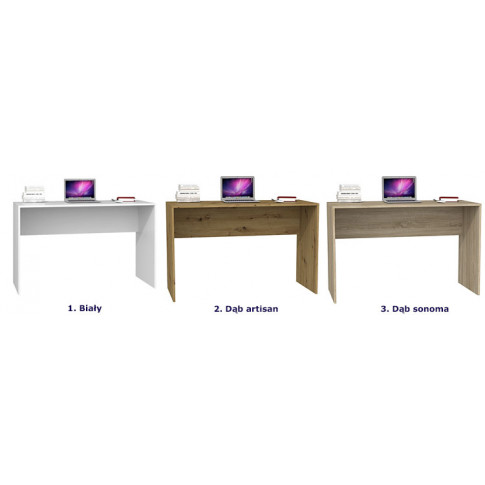 Dostępna kolorystyka biurko Luvis 2X