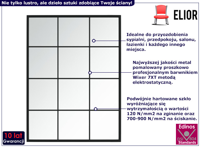 Lustro ścienne Gromix 8X