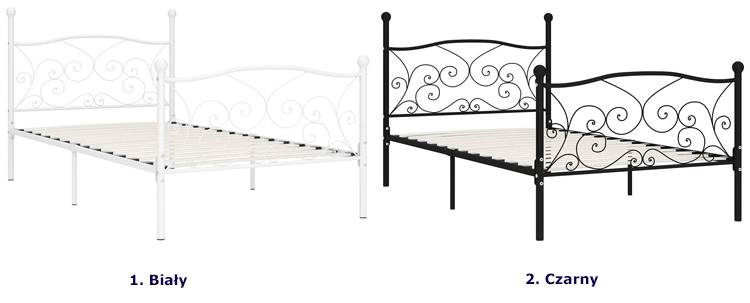 Dostępne kolory łózka Donner