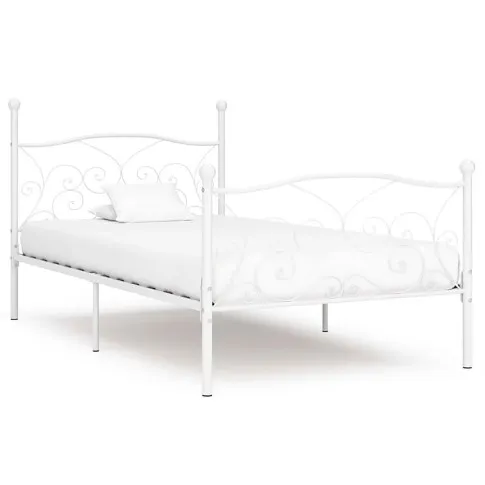 Loftowe białe łóżko Tulvos