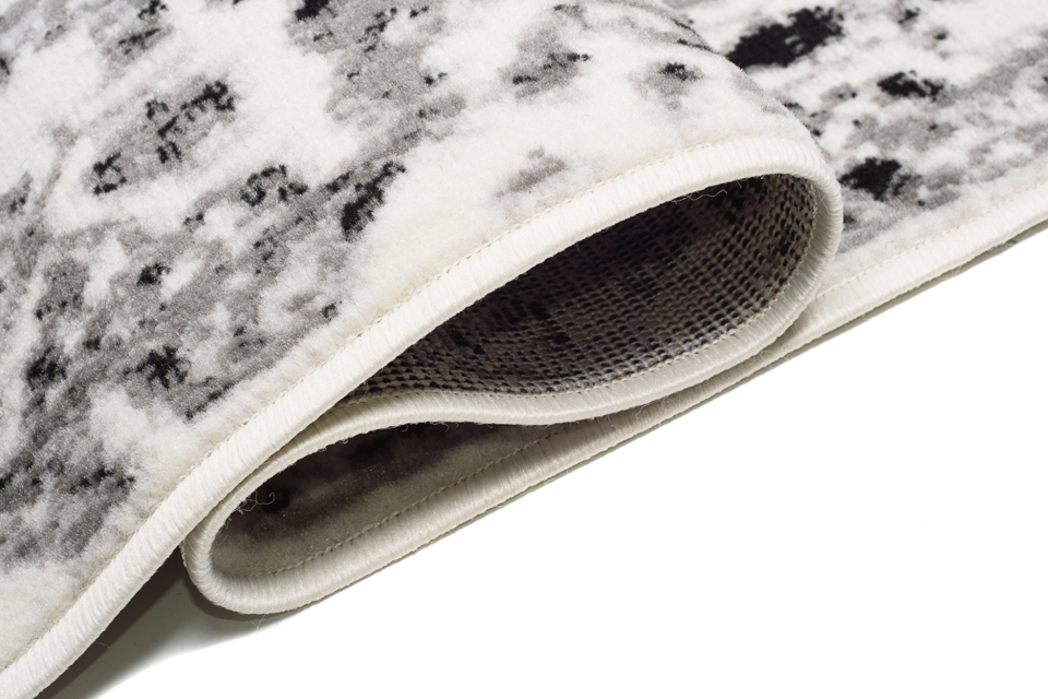 Czarno biały dywan klasyczny do pokoju Luise 3X