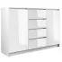 Zdjęcie produktu Lakierowana komoda Diegi 3X - biały połysk.