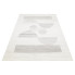 Prostokątny kremowy dywan w geometryczne wzory - Atix 3X