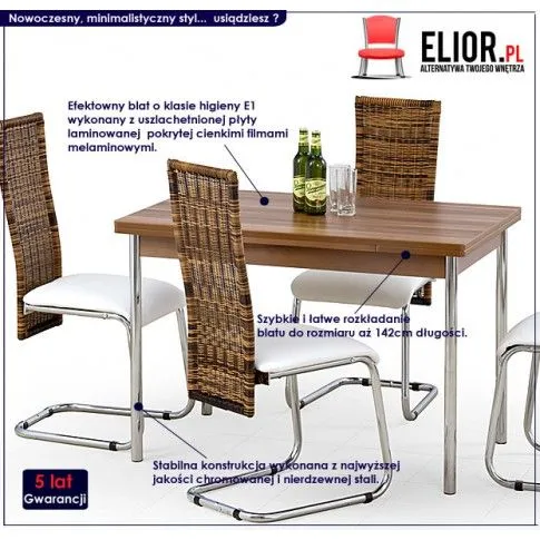 Fotografia Rozkładany stół Taner - 4 kolory z kategorii Stoły