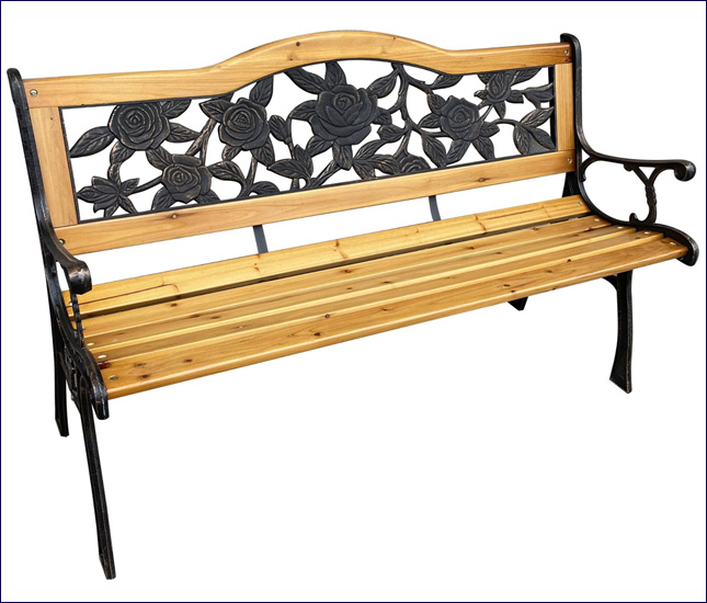 Ławka do ogrody z metalowym stelażem Ohmo 3X