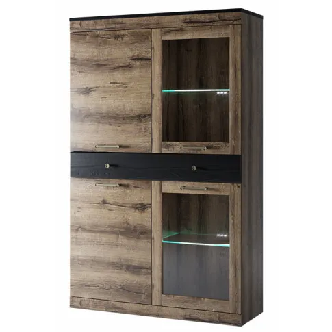 komoda z witryną i led Fiordes 16X