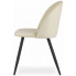 Beżowe minimalistyczne krzesło tapicerowane Pritix